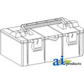 A & I Products Tool Box, Plastic; 12.625" X 6.625" X 5.250 6.2" x12.4" x5.6" A-TB12625